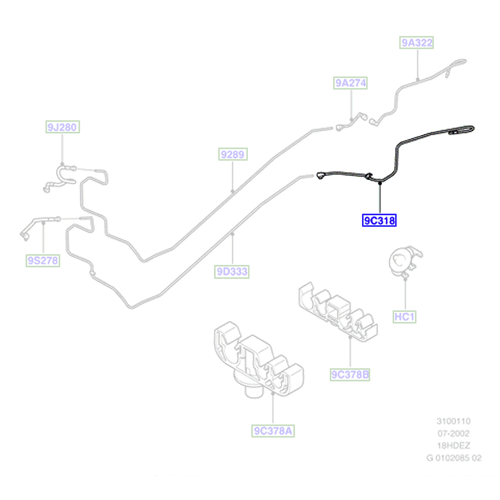 Genuine Fuel Return Tube - Ford Transit Connect 2002-2013 | 4960795