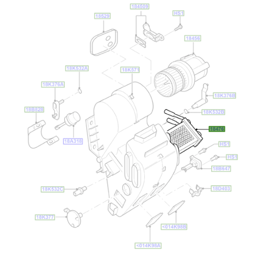 Genuine Air Conditioning Radiator - Ford Transit 2006-2014 | 1406321