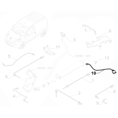 Genuine Particle Sensor - Fiat Fiorino / Doblo | 46345725