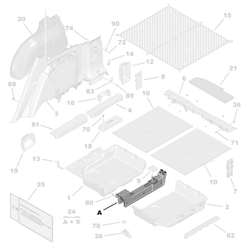 Genuine Boot Side Member Trim - Citroen C4 Picasso | 8338AN