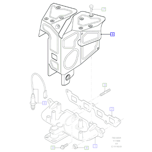 Genuine Heat Shield - Ford Fiesta 1996-2002 1.25 ZETEC | 1216627