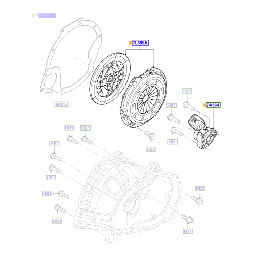 Genuine Clutch Repair Kit - Ford Focus 2003-2011 | 1893054