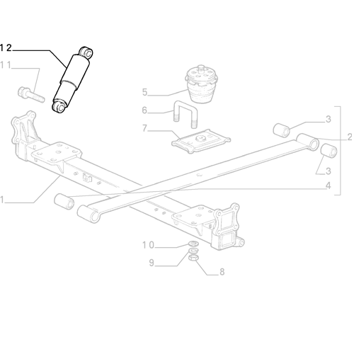 Genuine Rear Shock Absorber - Fiat Ducato 1994-2002 | 71775941