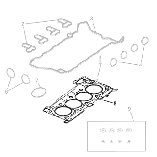 Genuine Sealing Gasket - Jeep Cherokee / Wrangler | K04893584AC