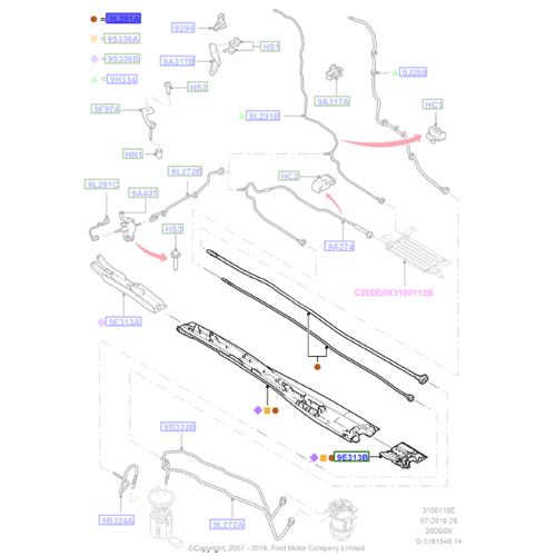 Genuine Fuel Tube - Ford Mondeo CA2 2010-2012 | 1681824