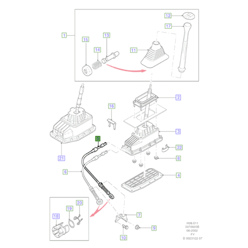 Genuine Gear Shift Cable - Ford Transit | 1213023