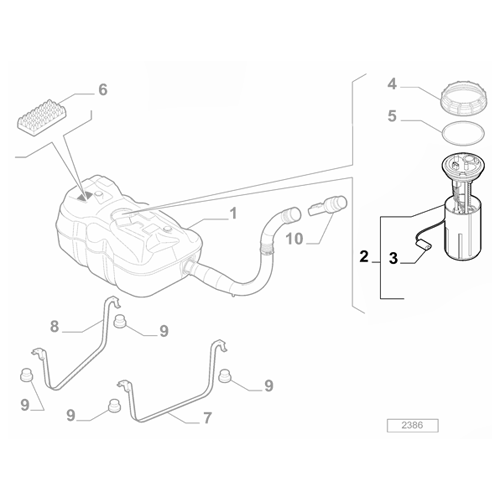 Genuine Fuel Pump - Fiat Tipo 2015- Petrol | 52007141