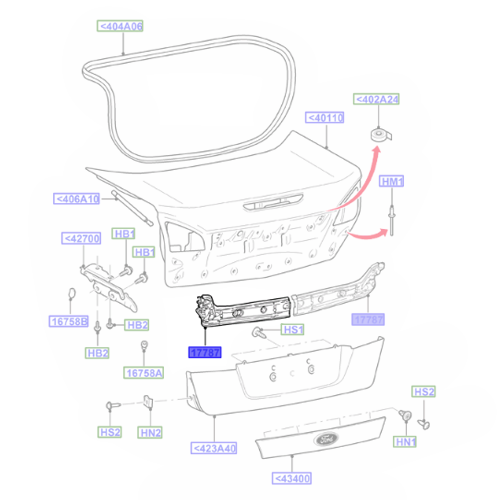 Genuine Left Rear Bumper Mounting Bracket - Ford Mondeo 2007-2014 | 1682805