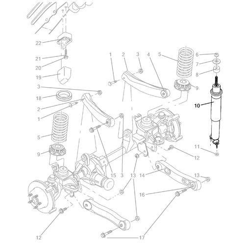 Genuine Front Shock Absorber - Jeep Grand Cherokee 2003-2004 | K05015361AM