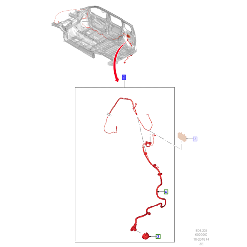 Genuine Tow Bar Wiring Kit - Ford Transit Tourneo Connect 2018- | 2321258