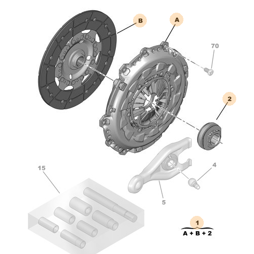 Genuine Clutch Kit - Peugeot / Citroen | 2051N9