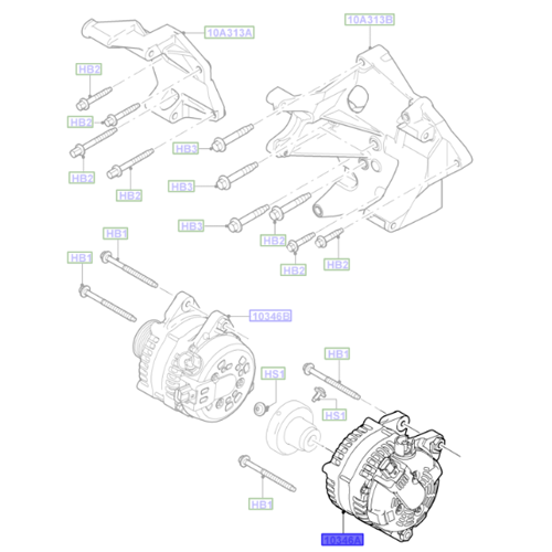 Genuine Alternator - Ford Focus 2007-2011 | 1757315