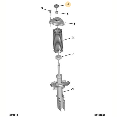 Shock Absorber Dust Cap - Peugeot 308 2013-2020 | 9801094780