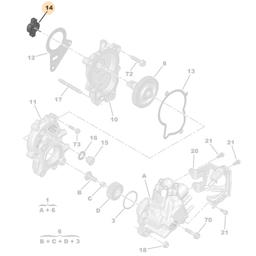 Genuine Fuel Pump Connector - Peugeot Expert / Boxer - Diesel | 9851893380