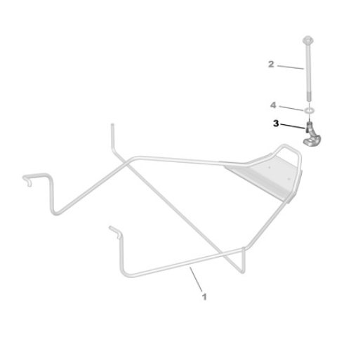 Genuine Spare Wheel Carrier Hook - Peugeot Expert IV / Traveller | 9850841380