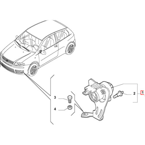 Fog Lamp - Fiat Punto Mk2B 188 | 51827516