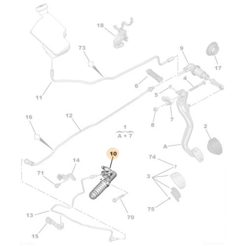 Genuine Clutch Slave Cylinder - Peugeot 2008 / 5008 / Rifter | 9809468580