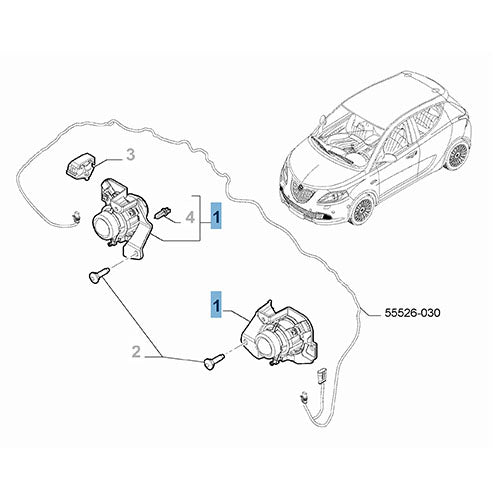Front Left Fog Light - Lancia Ypsilon 2011 | 51839202