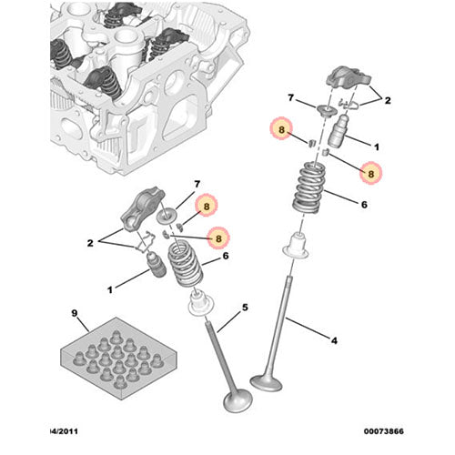Valve Collet - Peugeot 207 2006-2014 | 095026