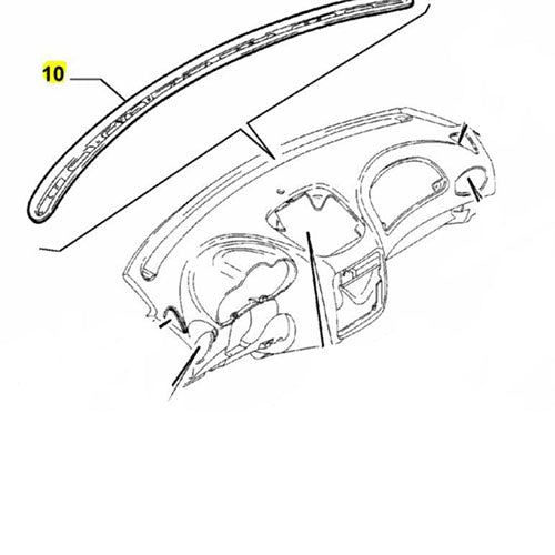 Upper Dash Board Air Vent - Alfa Romeo 147 / GT | 735360820