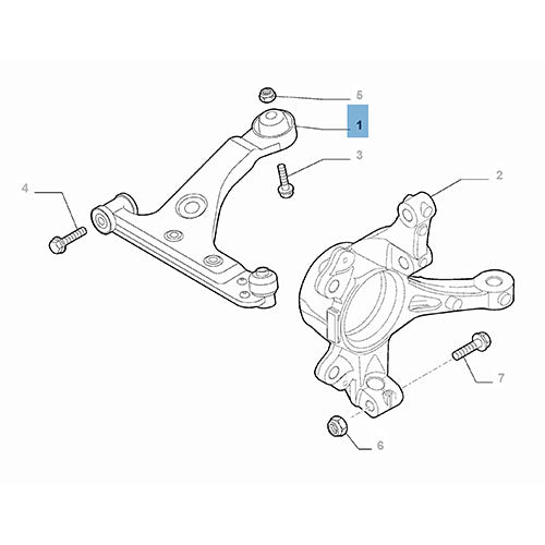 Front Suspension Left Control Arm - Fiat Punto | 51895367