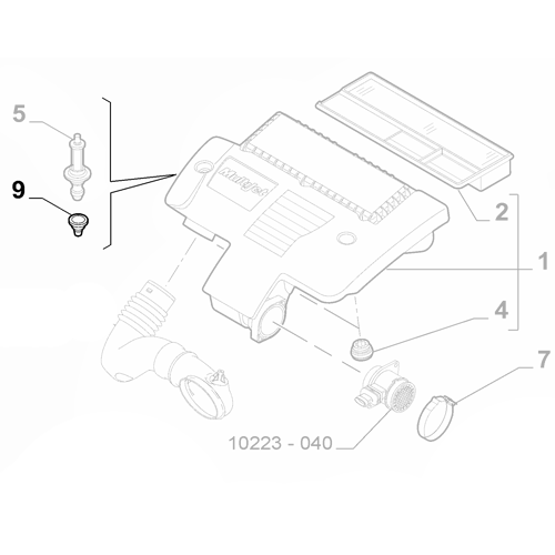 1x Genuine Air Filter Support Bush - Fiat Punto 2003-2013 | 7786064