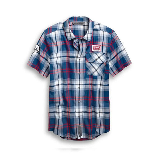 Harley Davidson - Men's Slim Fit Let's Ride Plaid Shirt | 96752-19VM