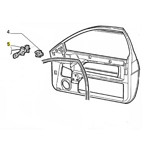 Nearside Check Strap - Fiat Coupe | 46303833