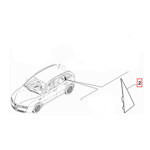 Offside Quarter Trim - Alfa Romeo 159 | 156083657