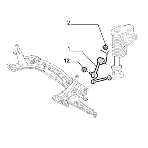 Drop Link Nut - Top - Alfa Romeo 147 | 15505821