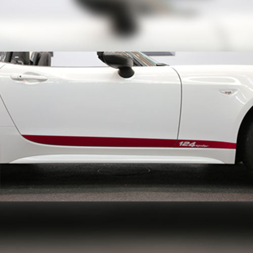 Genuine 124 Spider Sticker - Red - Fiat 124 Spider | 71808585