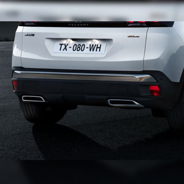 Genuine Rear Bumper Exhaust Surrounds - Peugeot 3008 2016-2020 | 1618041180