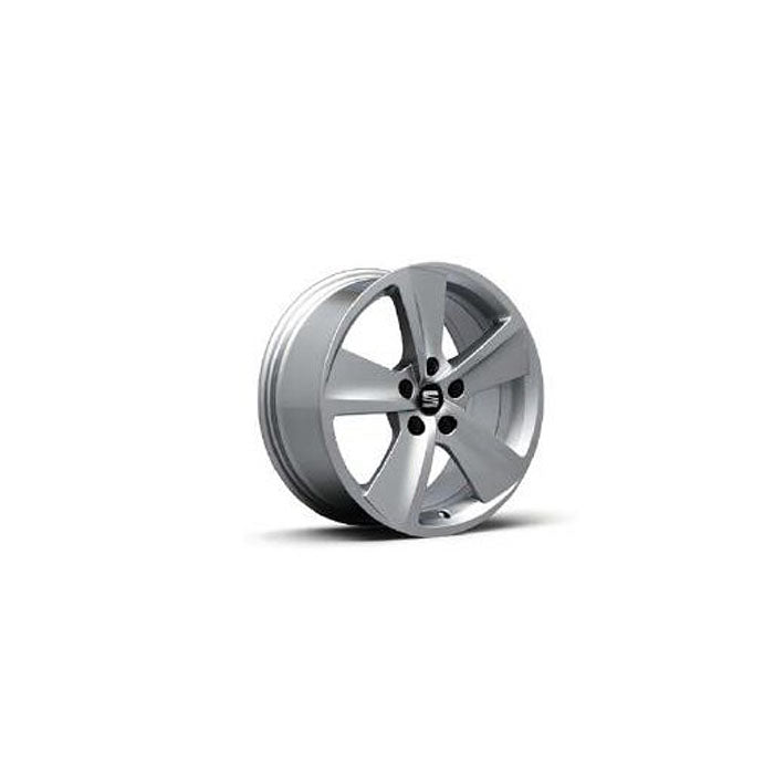 Genuine 17" Silver Alloy Wheel - SEAT Leon 2013-2020 | 5F0601025B8Z8