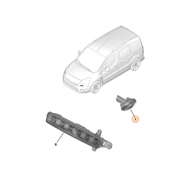 Genuine Indicator Side Repeater - Peugeot Partner | 6325G3