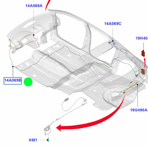 Genuine Rear View Camera Wiring - Ford Mondeo Estate 2007-2014 | 1752696