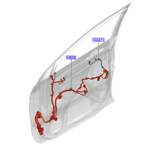 Genuine Right Door Jumper Wire Assembly - Ford Ranger 2011- | 2387560
