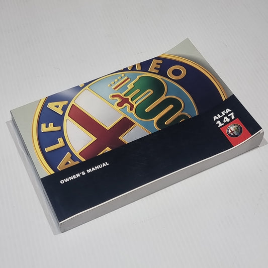Genuine Alfa Romeo 147 Owners Hanbook English | 60431651