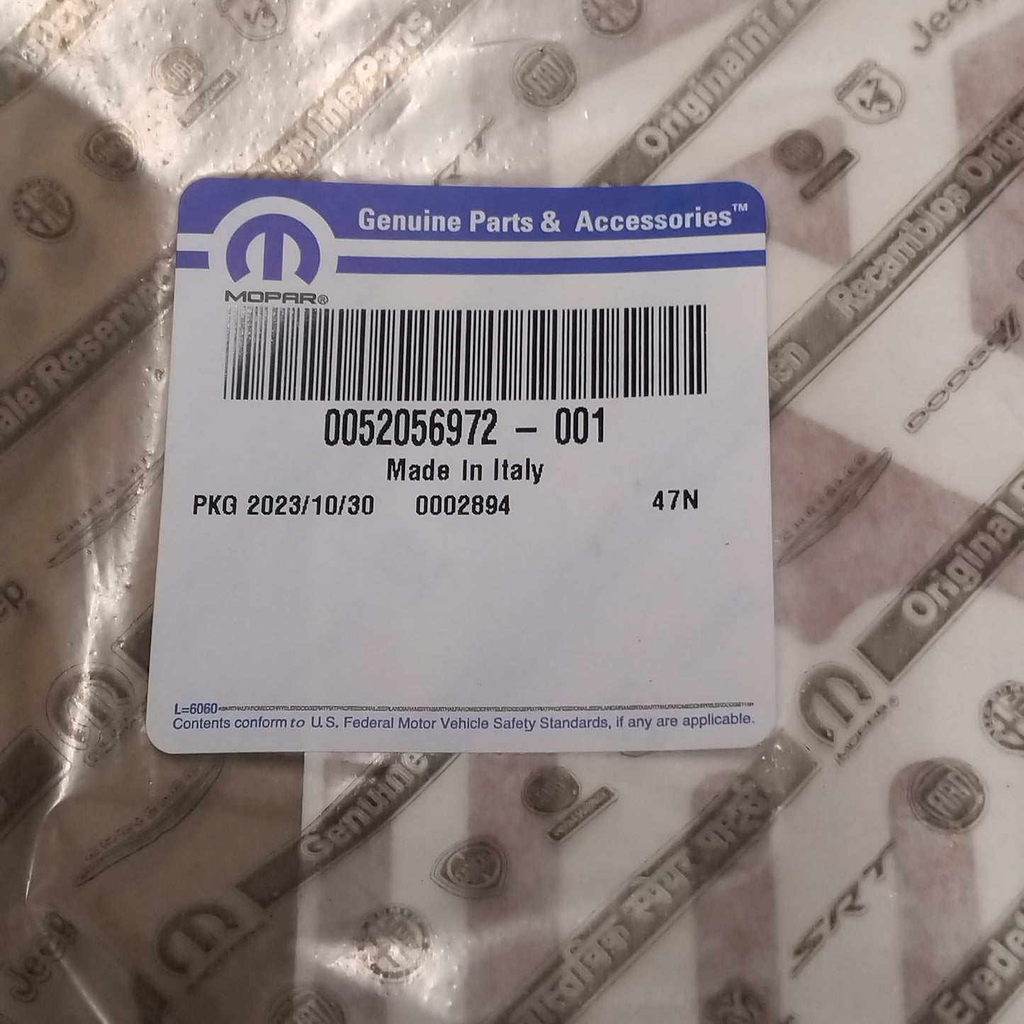 Genuine Fiat Adhesive Tape | 52056972
