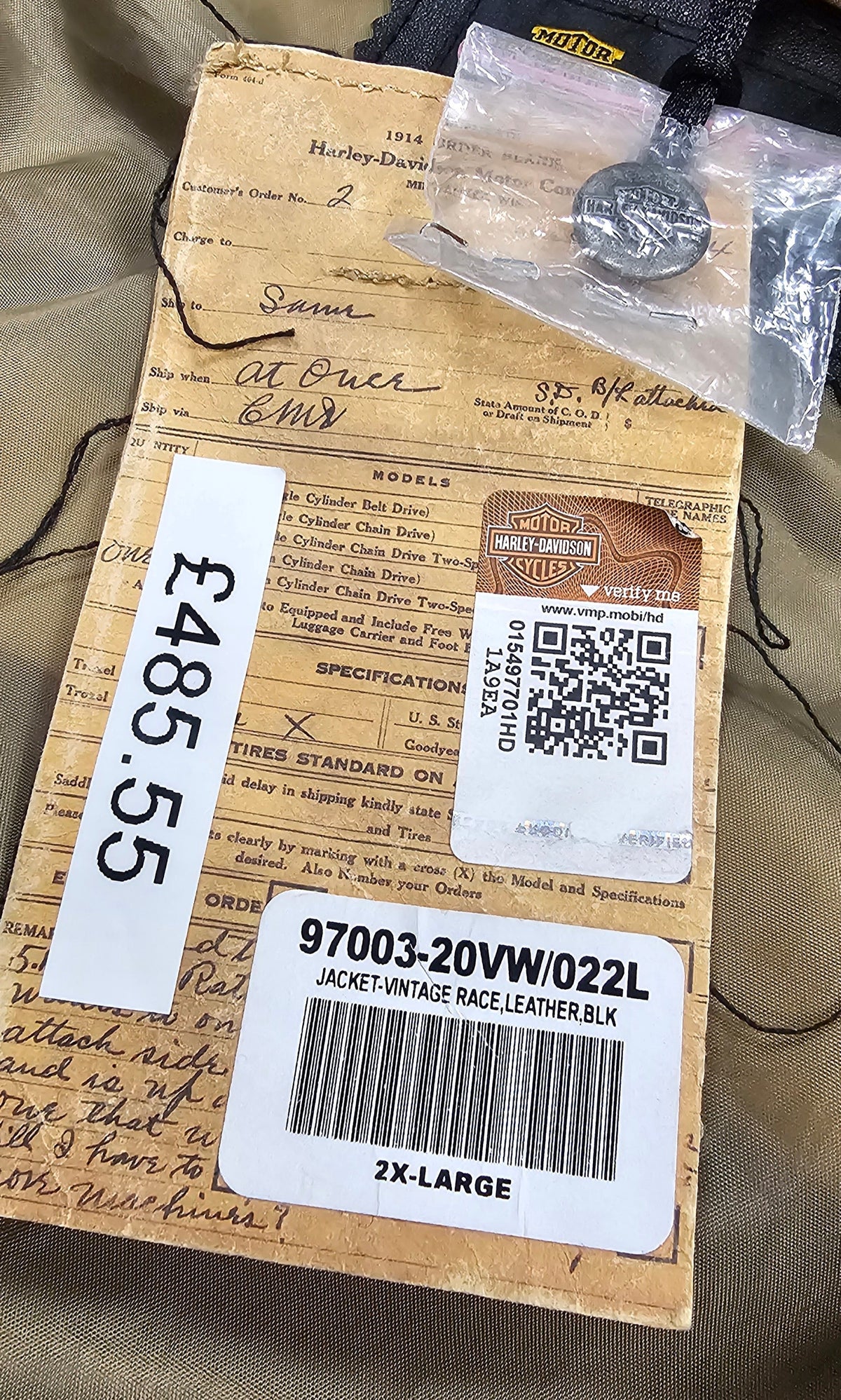 Genuine Harley Davidson Jacket | 97003-20VW/022L