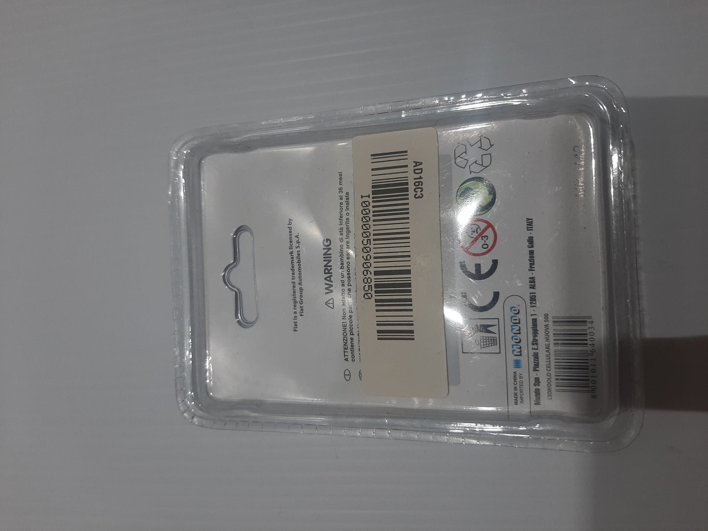 Genuine Key Ring / Phone Charm - Fiat 500 | 50906850