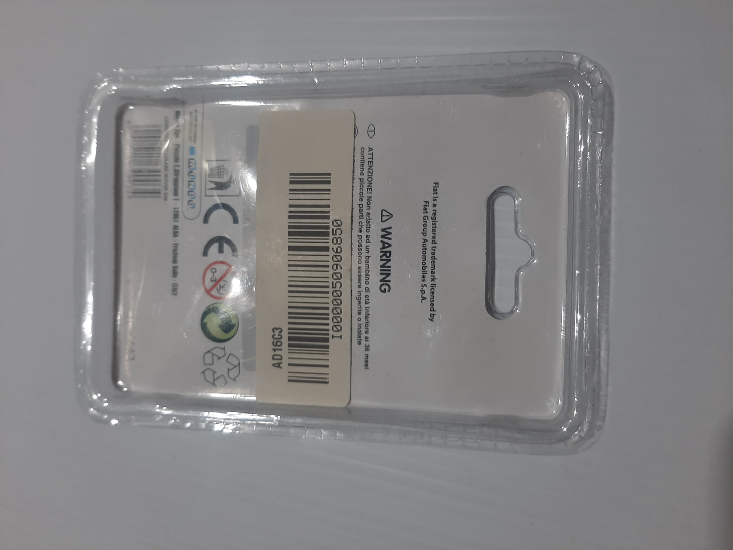 Genuine Key Ring / Phone Charm - Fiat 500 | 50906850