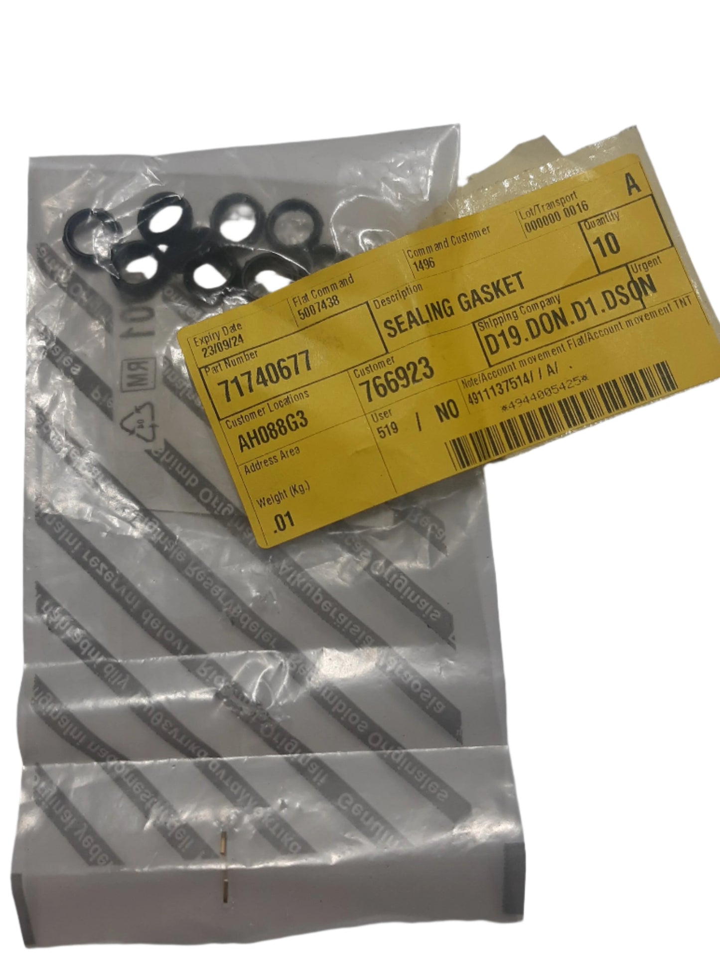 Genuine Fiat Sealing Gasket | 71740677