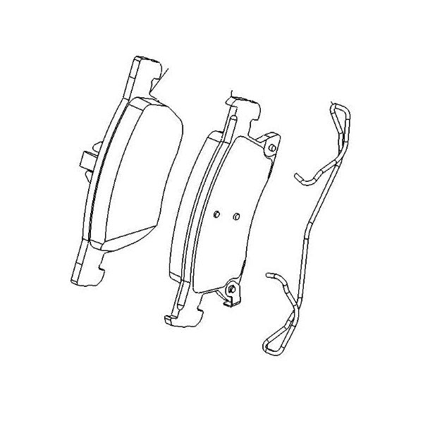 Front Brake Pad Kit - Vauxhall Astra | 39103797