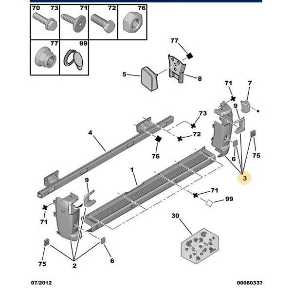 RHR Corner Bumper - Peugeot Boxer | 7410EF