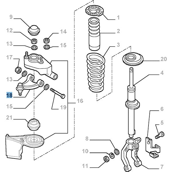 Right Control Arm - Alfa Romeo | 51834094