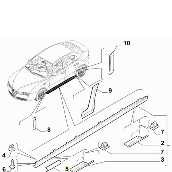 Stone Chip Protection Film, front - Alfa Romeo 159 | 71752490