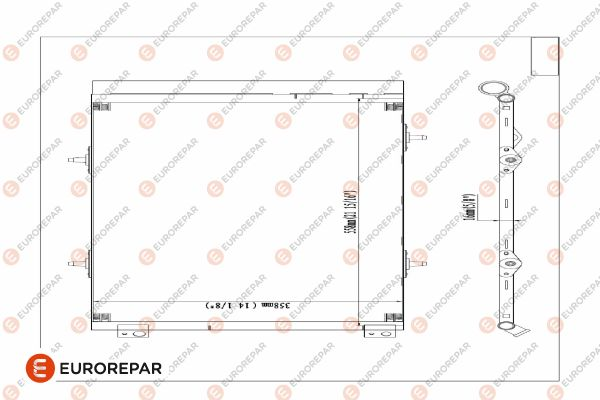 Eurorepar A/C Condenser | E163371