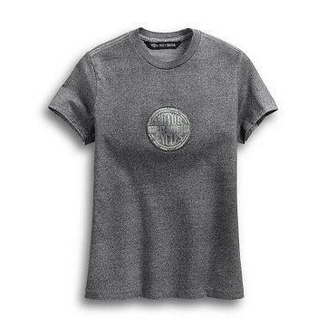 Harley Davidson - Winged Circle Logo T-shirt Grey | 96324-19VW/000L