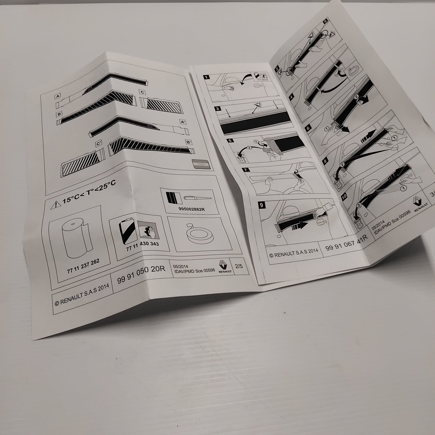 Genuine Decorative Left Body Decal Tape - Renault Twingo III | 990B96548R