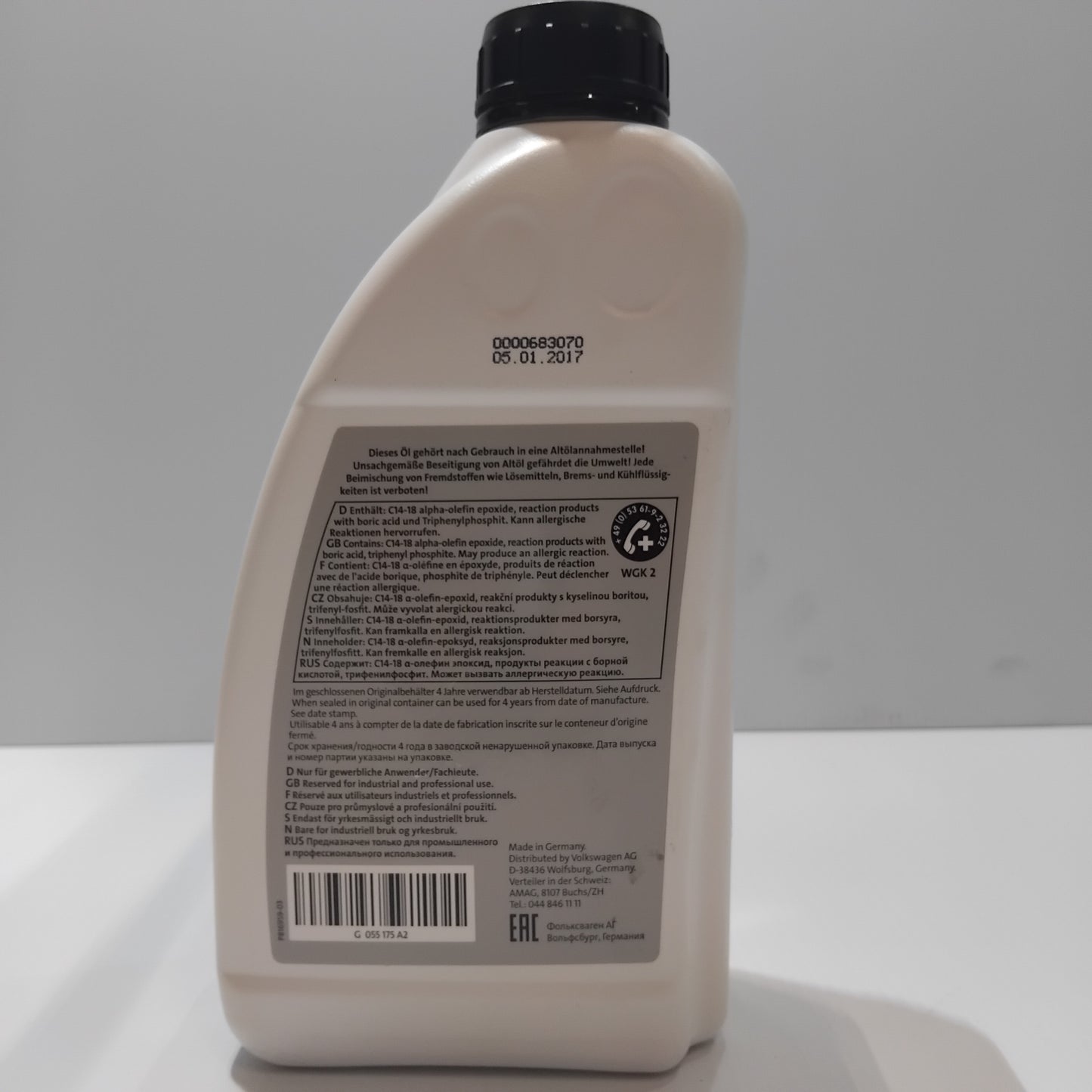 Genuine Volkswagen Haldex Oil - 1Ltr | G055175A2